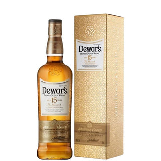 ETIQUETA BRANCA Dewar's 15