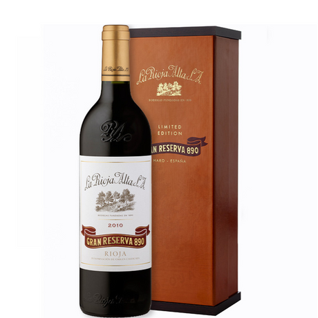 Garrafa de 890 Gran Reserva em caixa
