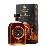 Garrafa de Barndy Lepanto 12 anos com caixa