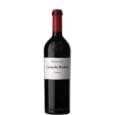 Garrafa de vinho Carmelo Rodero Crianza 2023 da vinícola Carmelo Rodero