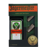 JÄGERMEISTER 1L. + 3 copos metálicos