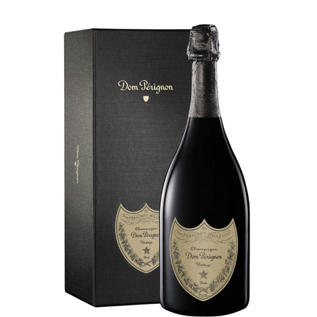 Garrafa de Dom Perignon Vintage 2015 com estojo