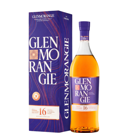 Garrafa de Glenmorangie 16 anos The Vindima 1 Litro com caixa