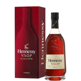 Garrafa de Hennessy V.S.O.P com estojo
