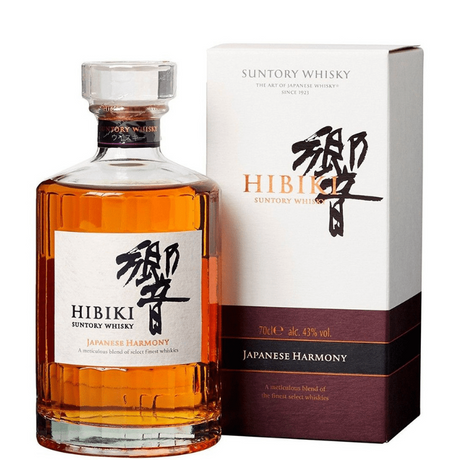 Garrafa de uísque Hibiki Japanese Harmony com estojo
