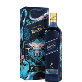 JOHNNIE WALKER BLUE LABEL ANO DO DRAGÃO DE MADEIRA