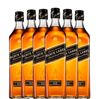 JOHNNIE WALKER BLACK LABEL x6 frascos
