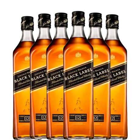 6 garrafas de Johnnie Walker Black Label