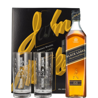 Estojo JOHNNIE WALKER BLACK LABEL + 2 óculos