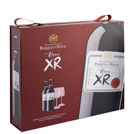 MARQUES DE RISCAL XR x2 botellas + 2 copas
