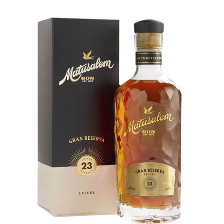 Garrafa de rum Matusalem 23 Anos Gran Reseerva