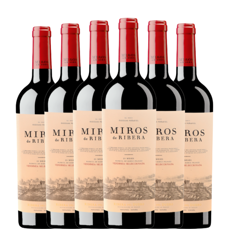 6 garrafas de MIROS DE RIBERA VS Crianza 2020