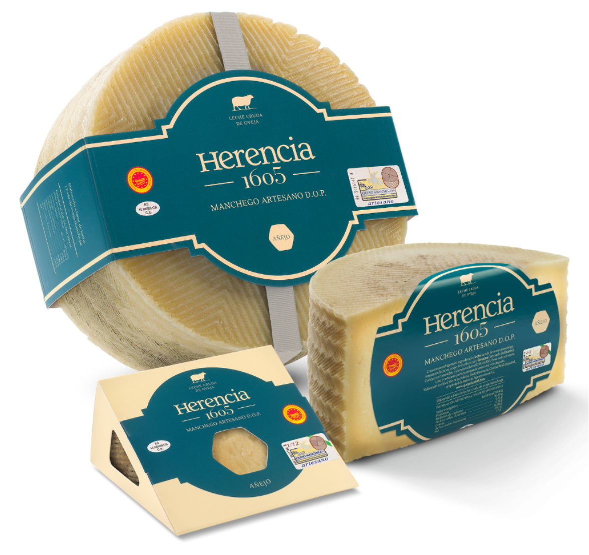 HERENCIA 1605 QUEIJO MANCHEGO Maturação mínima de 10 meses