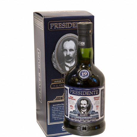 Garrafa de rum Presidente Solera 19 anos