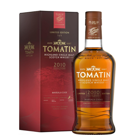 TOMATIN 12 Años MARSALA CASKS 1 de 3 Italian Collection 2010