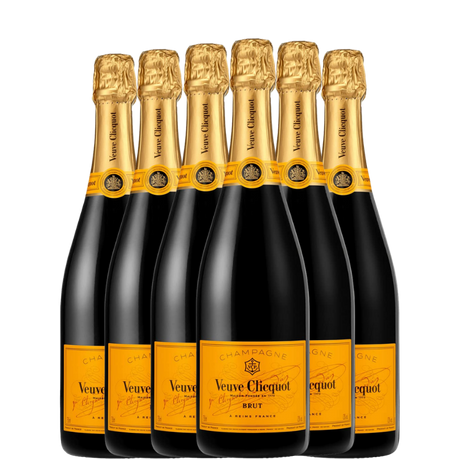 6 garrafas de Veuve Clicquot Etiqueta Amarela