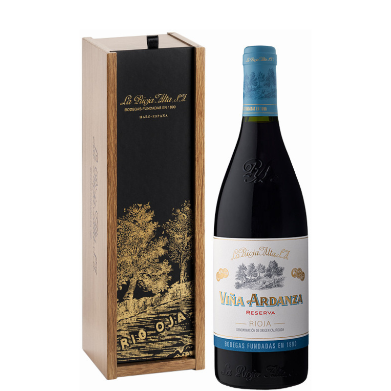 VIÑA ARDANZA Reserva 2019 + Caja madera